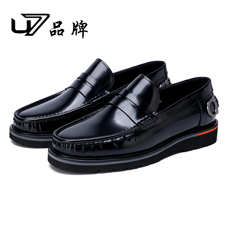 U7品牌男鞋 好鞋相伴 2025新款真皮时尚百搭男士商务休闲皮鞋