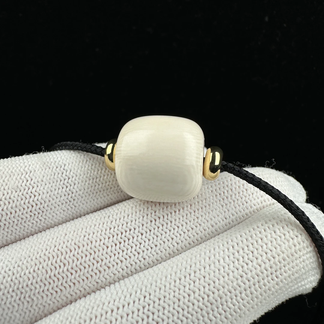 X4379天然猛犸牙 桶珠 17.8*17.4mm支持鉴定 假一罚四