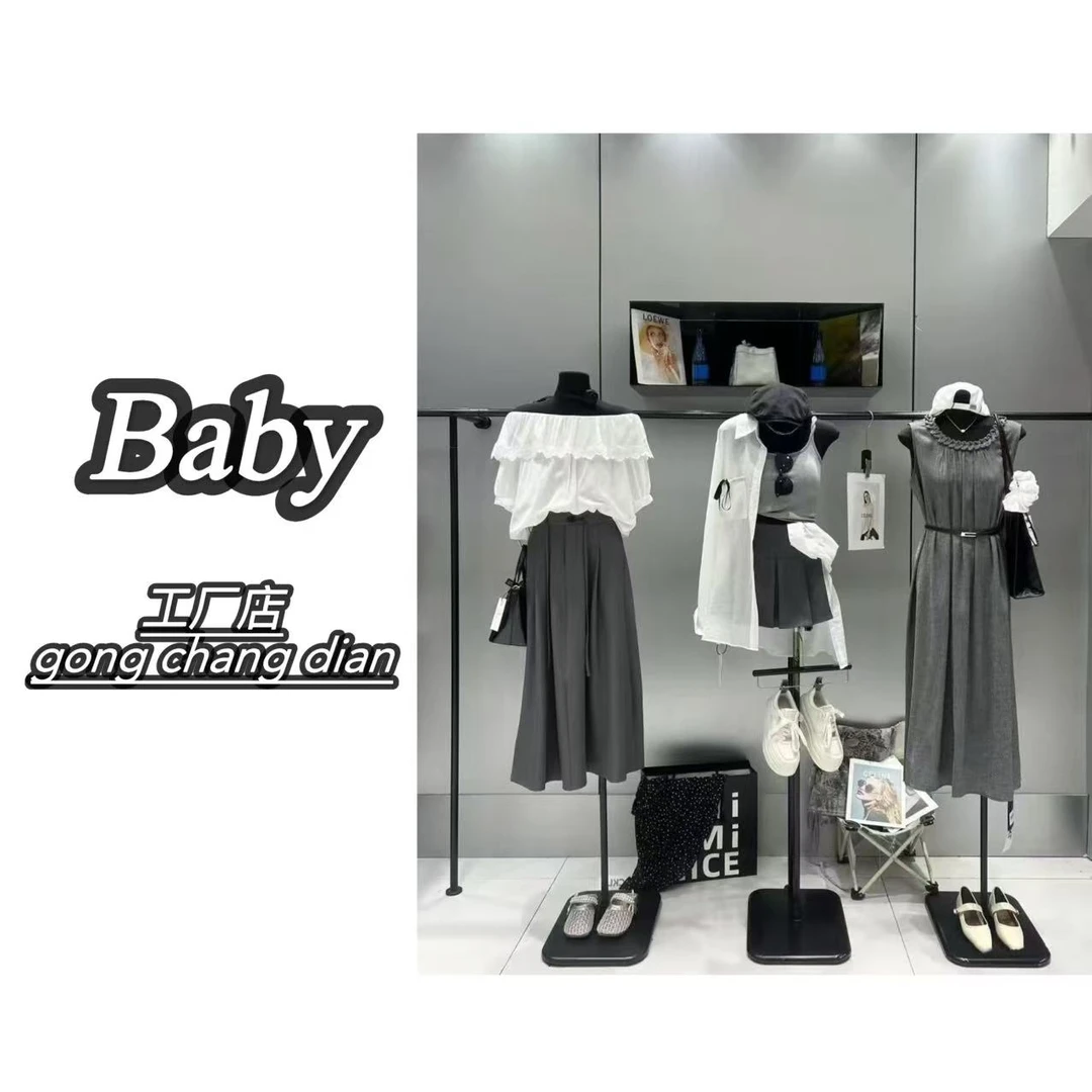 Baby工厂店主营辣妹纯欲美式短T小众简约时尚百搭潮流气质上衣