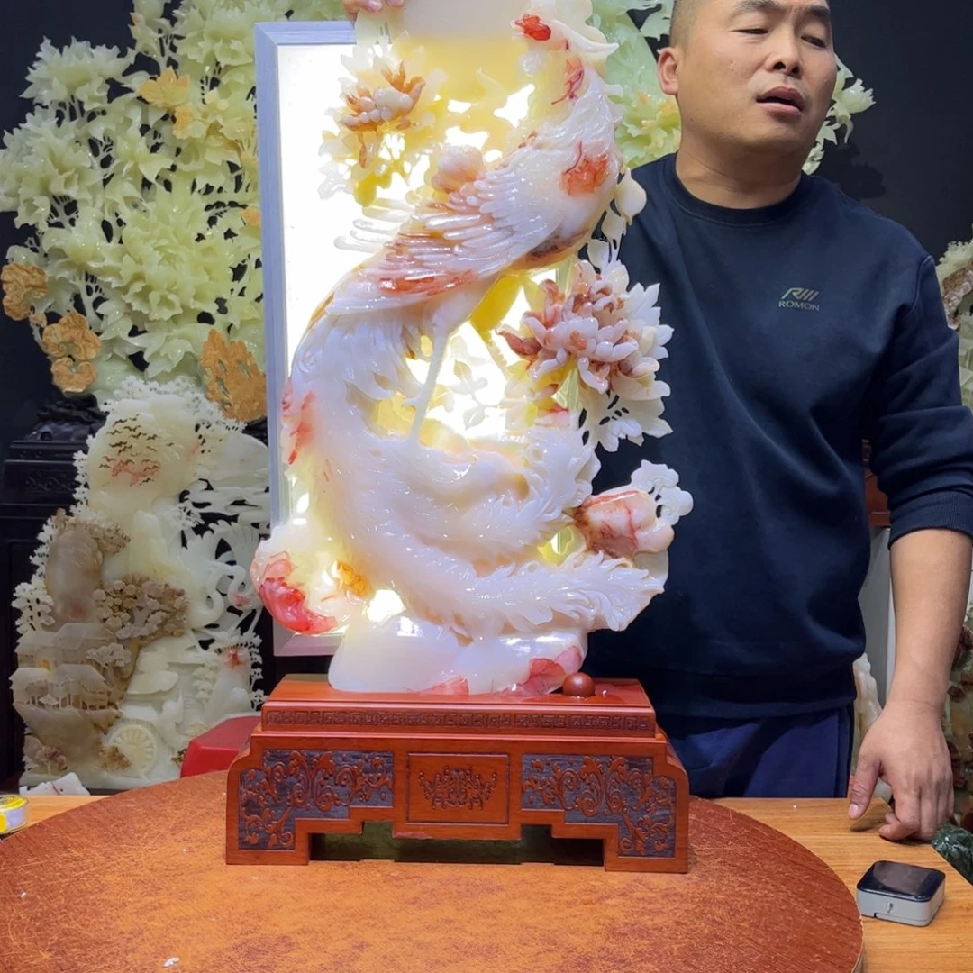 迟***头石材玉石吊坠项链