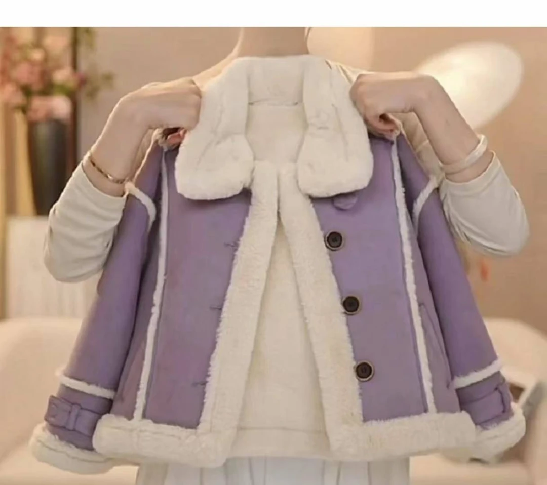 《昊妈家》宽松百搭时尚女童外套91367