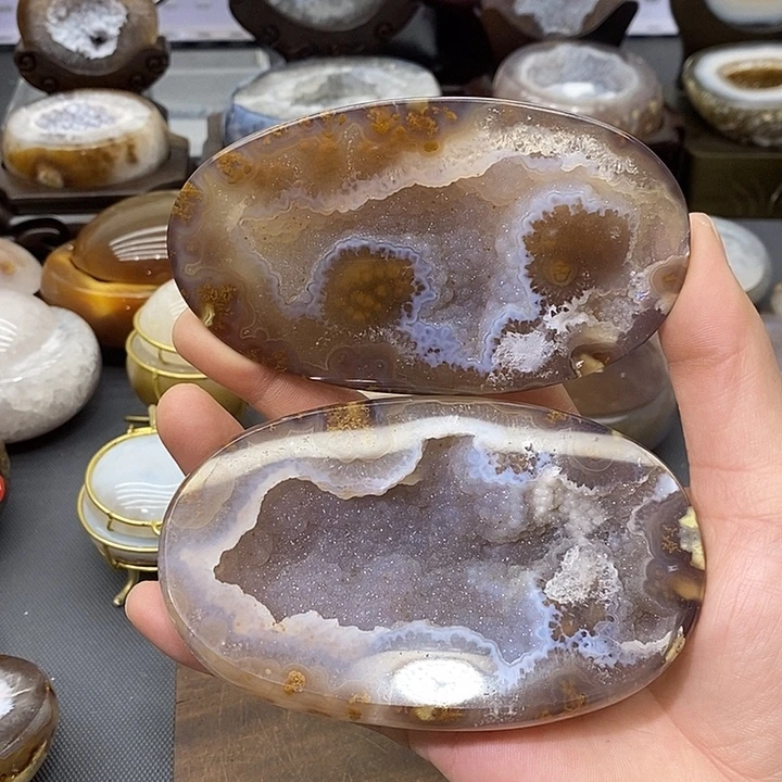 紫晶摆件未镶嵌聚宝盆