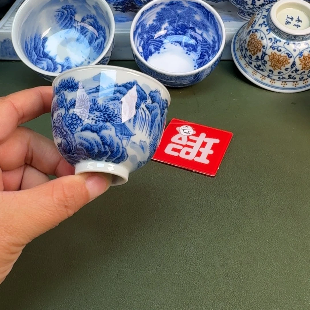 景德镇纯手绘茶具圆圆244
