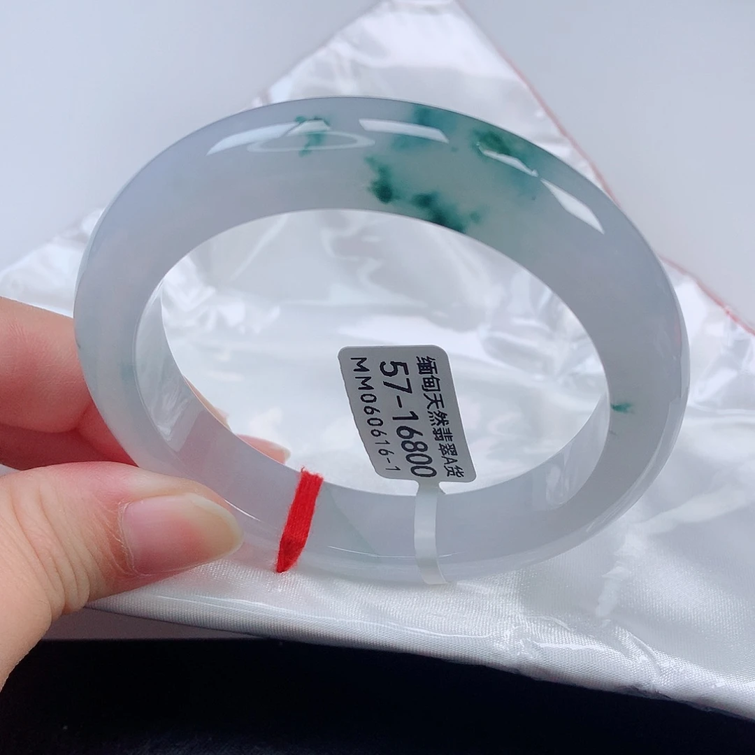 未镶嵌手镯翡翠57正圈