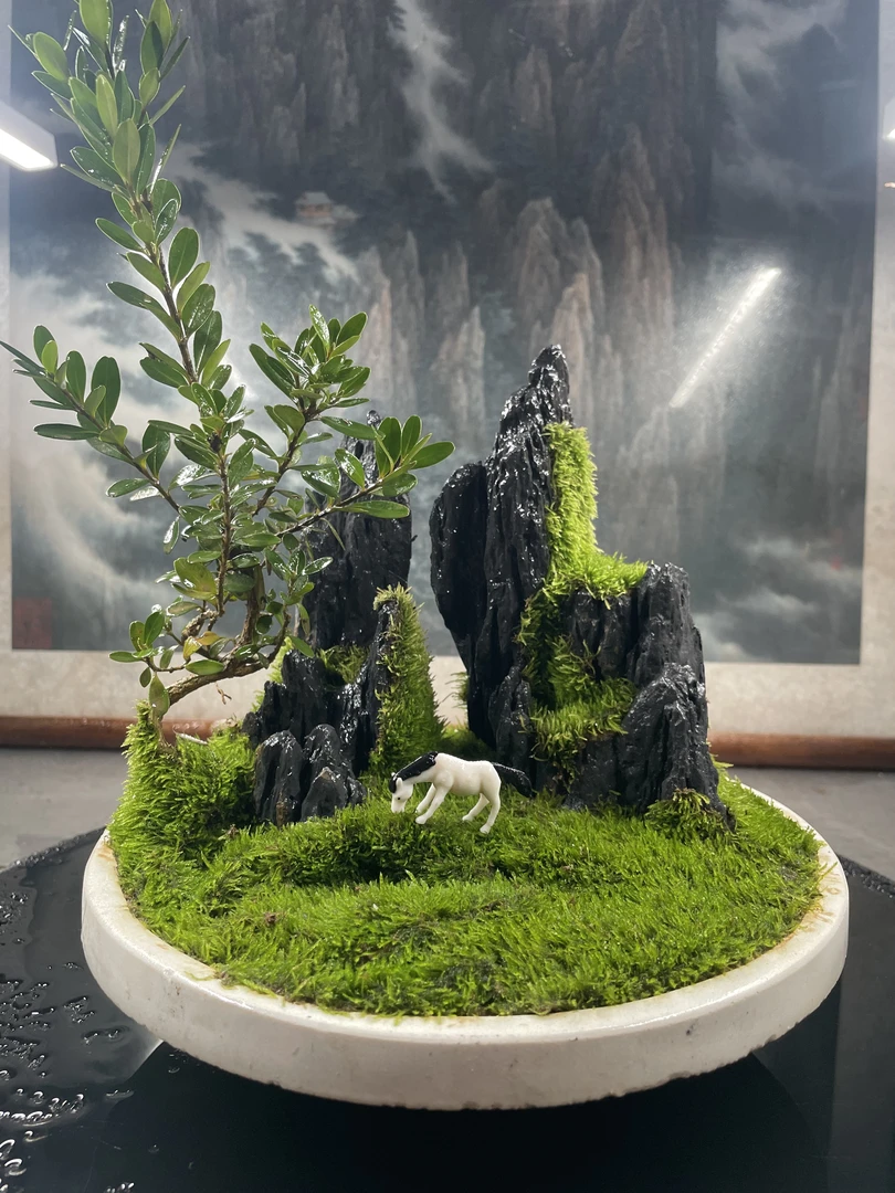 【山野峡谷】-意境山居-创意摆件尺寸25*25*18