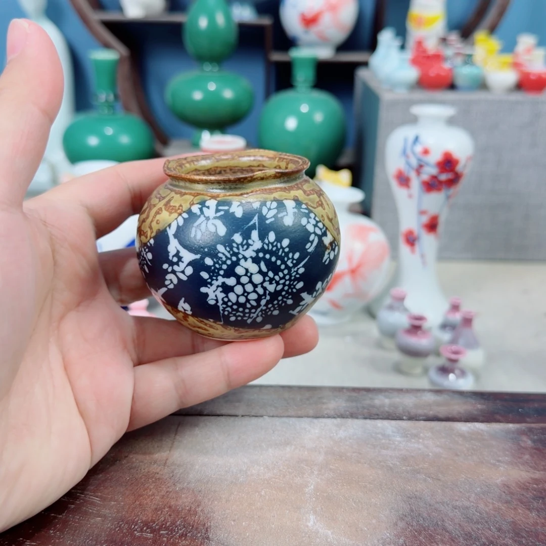 陶瓷手工小花器摆件