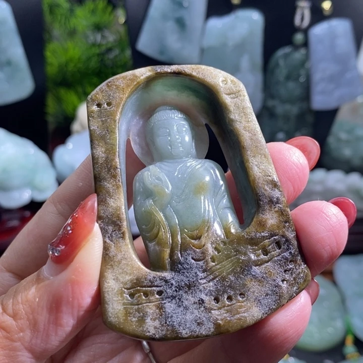 【闪购商品】颈饰未镶嵌翡翠阿咪