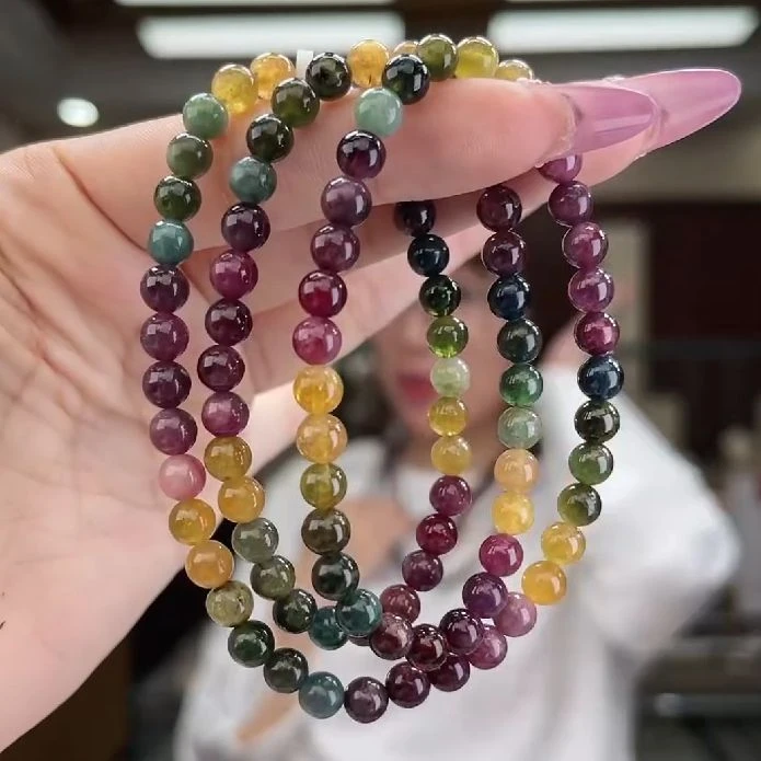 02572115碧玺/未镶嵌5mm+碧玺多圈15多样性发货