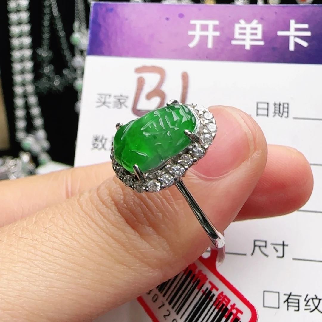 银S925镶嵌手链翡翠