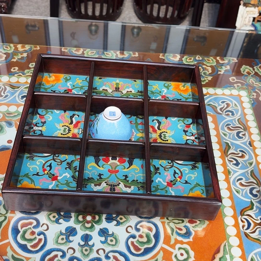 红酸枝木类成套家具大红酸枝托盘