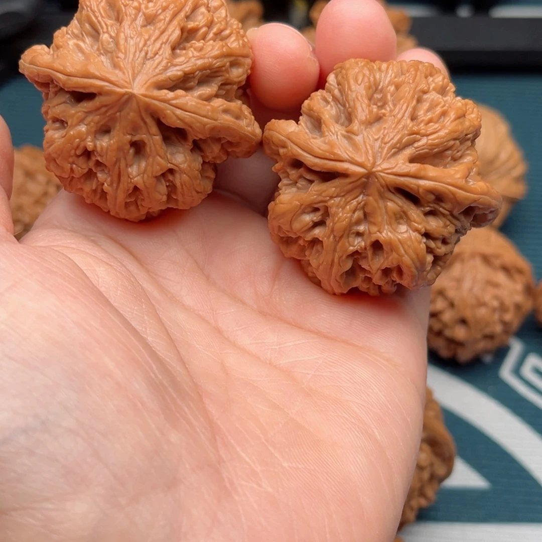 【闪购商品】桃木文玩核桃手把件44粗筋