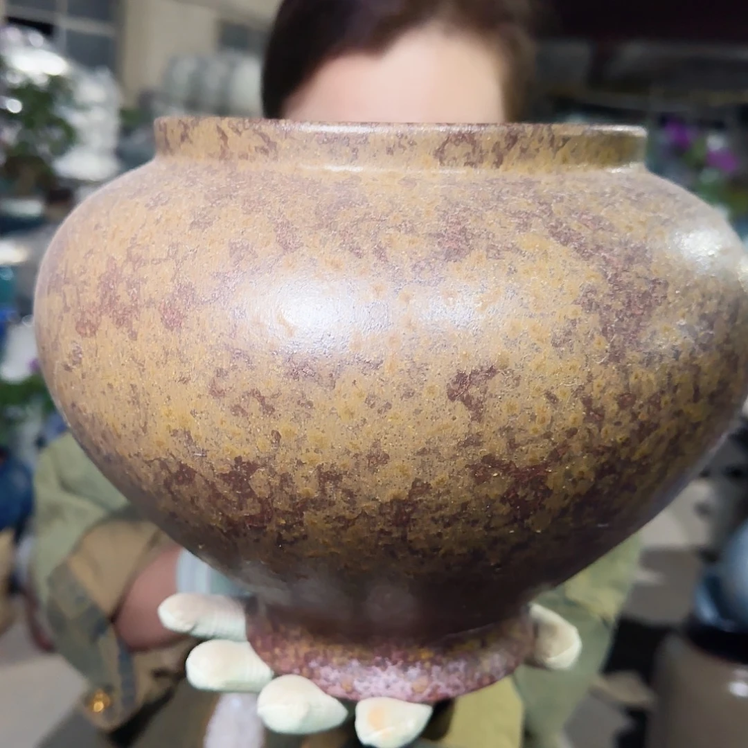 紫砂花盆高20口17