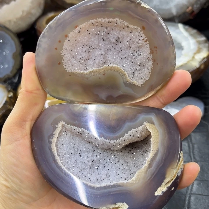 水晶珠宝半成品未镶嵌粉软盆