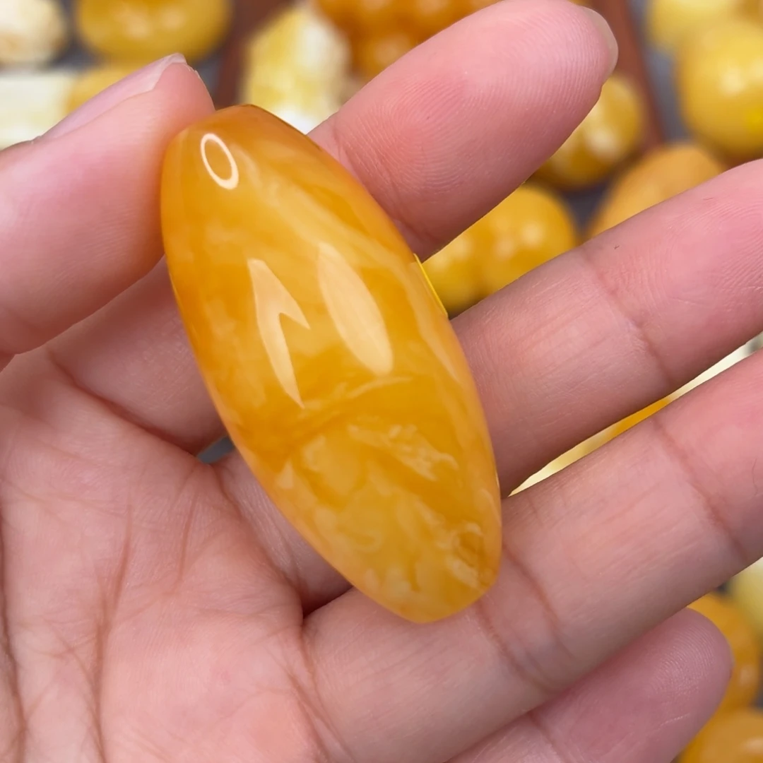 蜜蜡未镶嵌吊坠(不含链)长枣珠