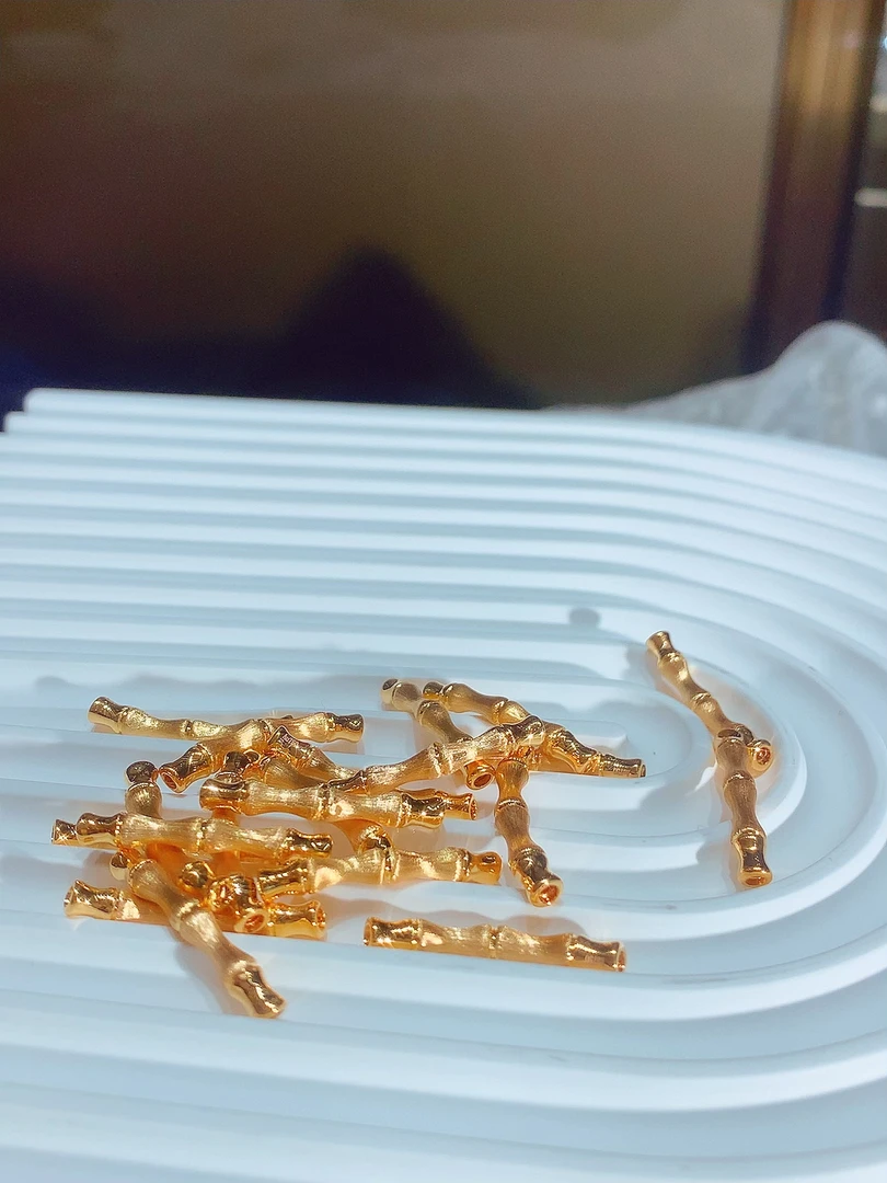 18k黄金竹节配件多样性发一