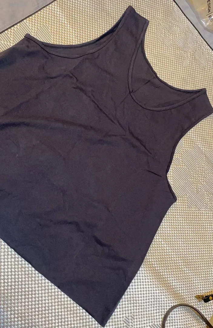 【特价不支持退换】百搭外穿圆领棉质坎肩背心潮流夏季女装背心