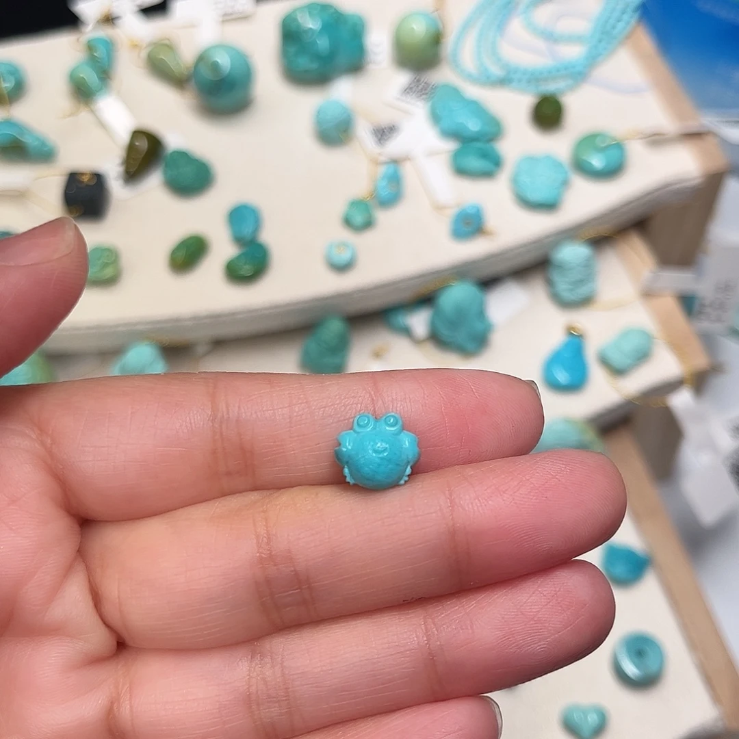 绿松石未镶嵌珠宝半成品