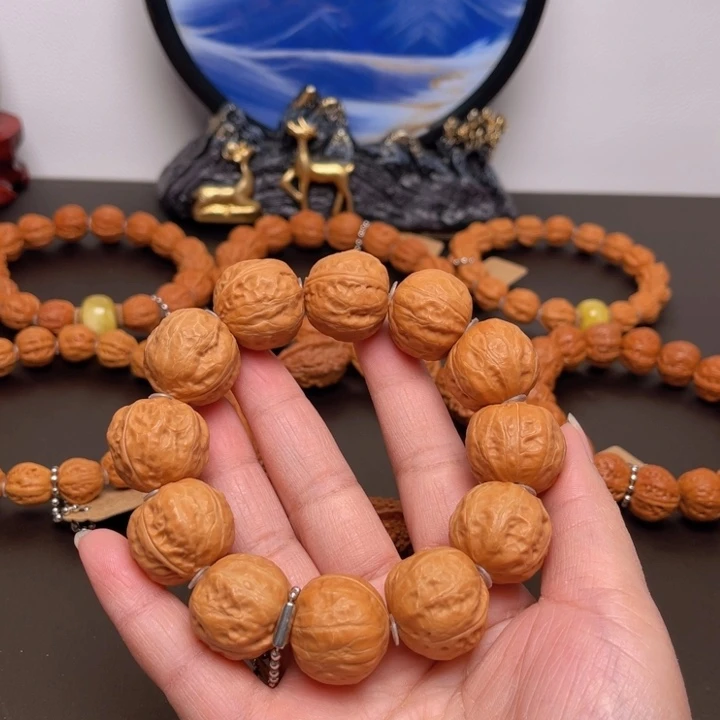 文玩核桃吊坠栀*核桃手串
