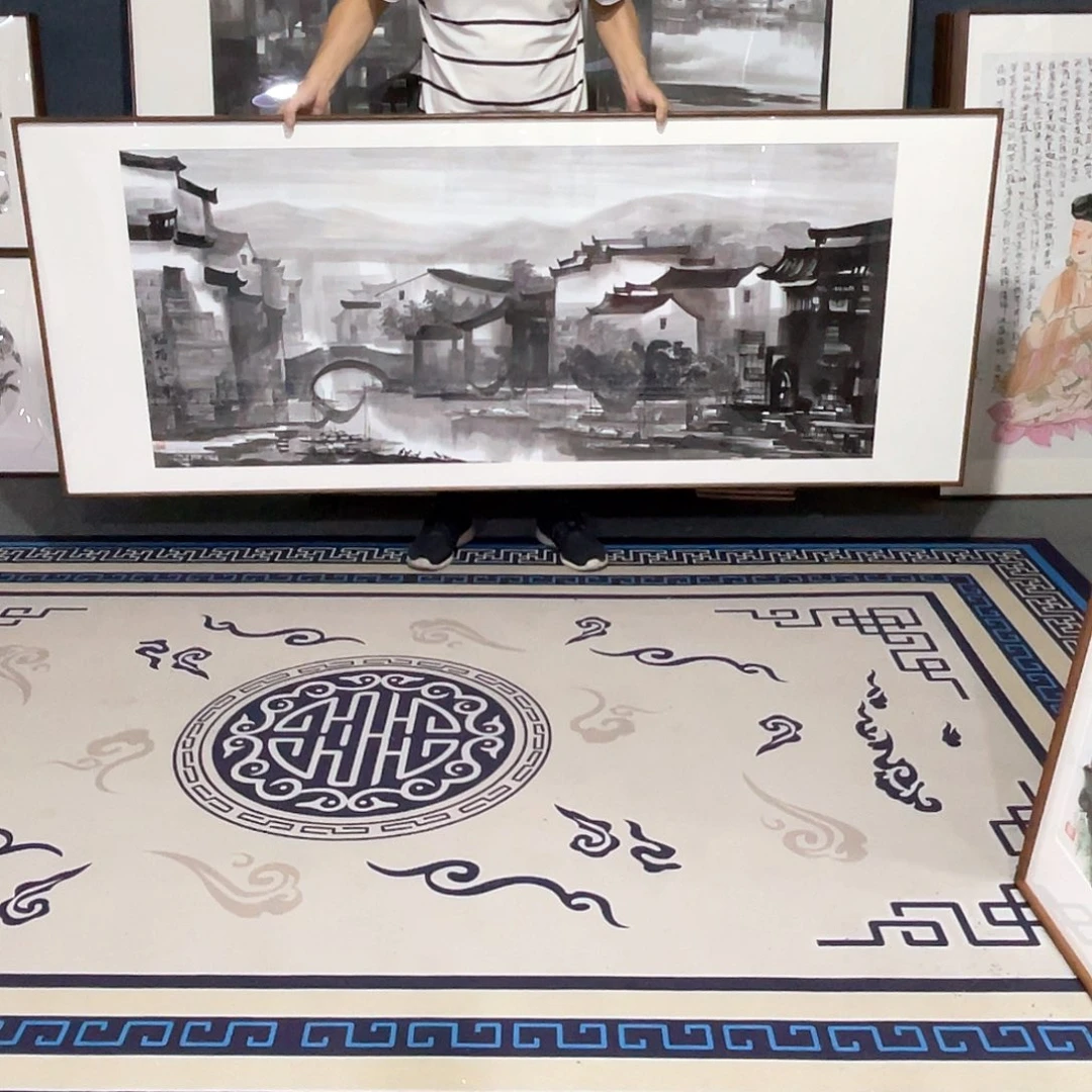 国画手绘画作品带框80/200