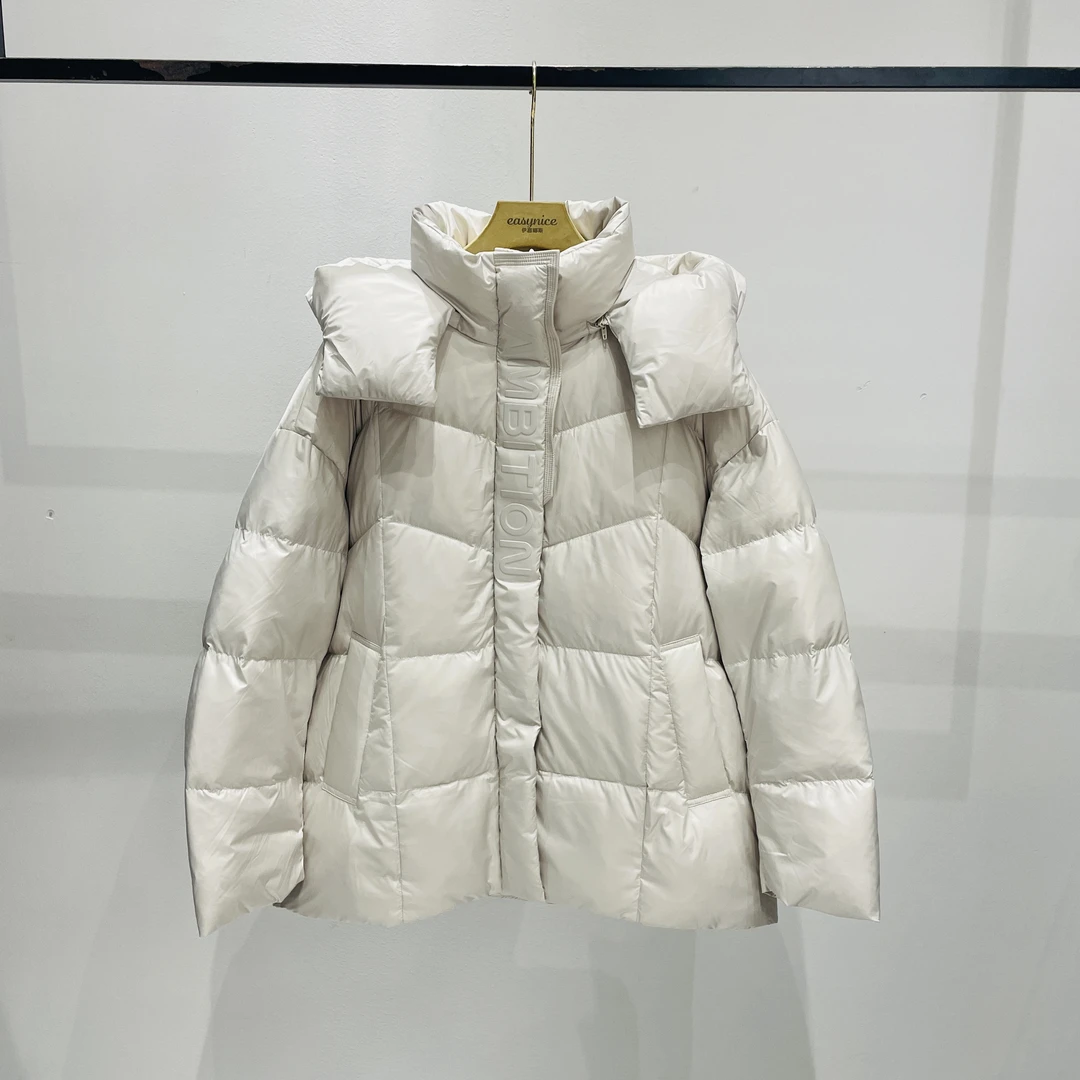 冬季一手长休闲百搭宽松显瘦加厚连帽保暖羽绒服外套 BNSM-6288