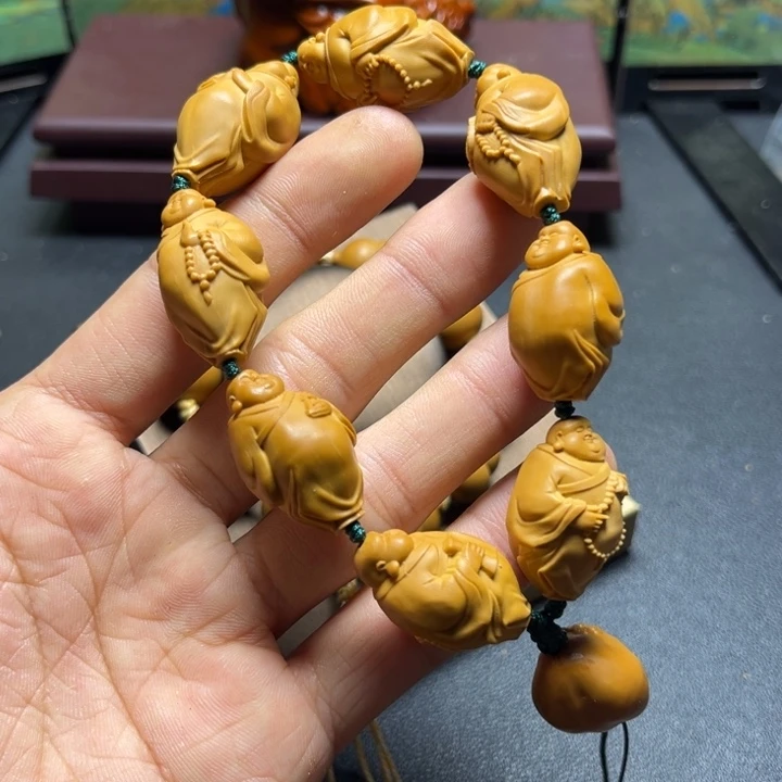 手串/手链橄榄核橄榄核雕八大弥勒