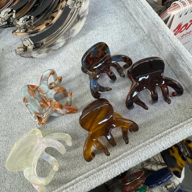 马尾抓半抓发小抓夹抓力紧