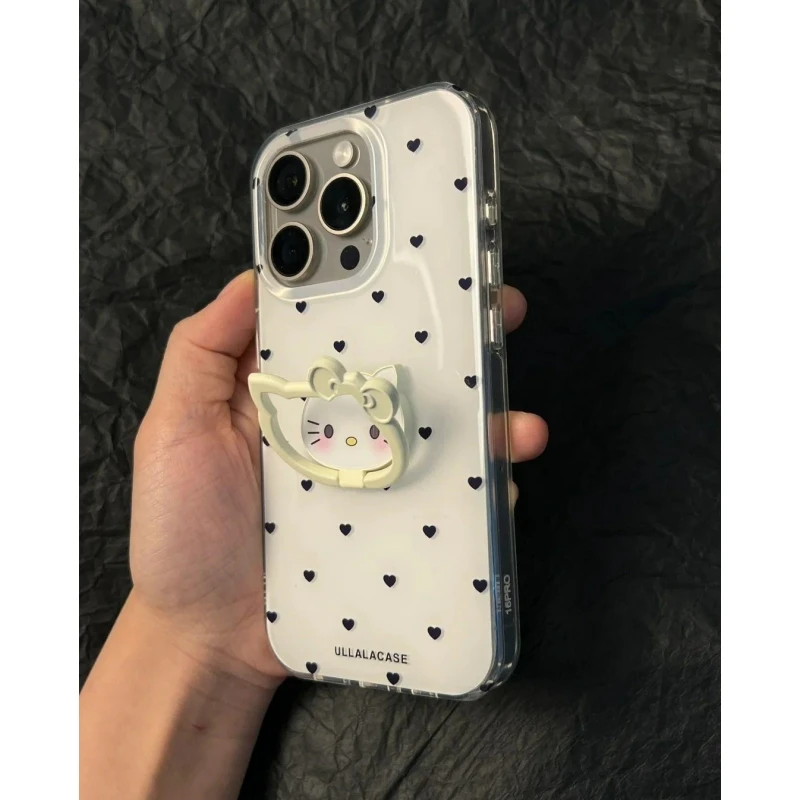 奥菲顿ins满屏小爱心适用iPhone1615大孔手机壳华为viv小米oppo套