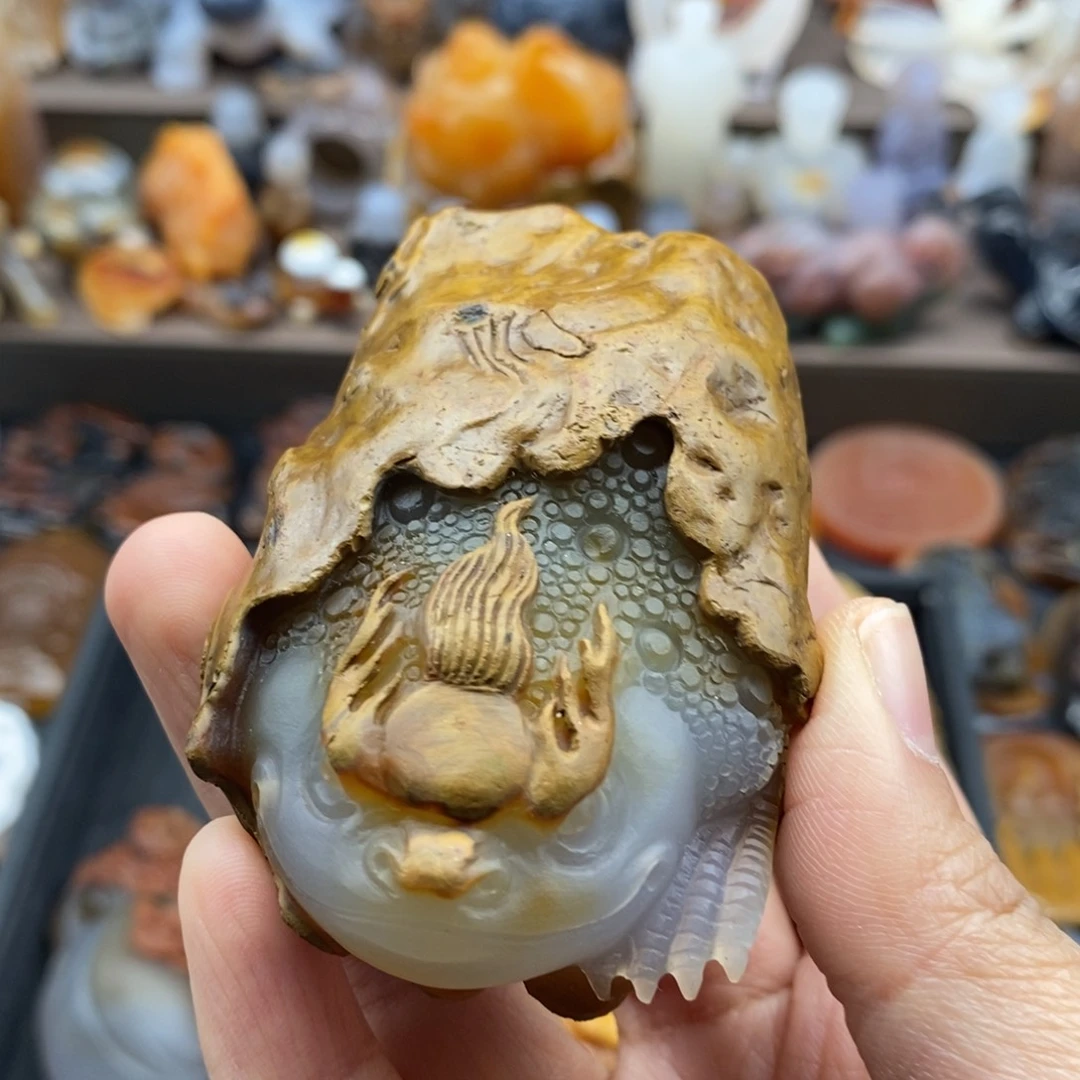 未镶嵌吊坠(不含链)玛瑙/玉髓苍*