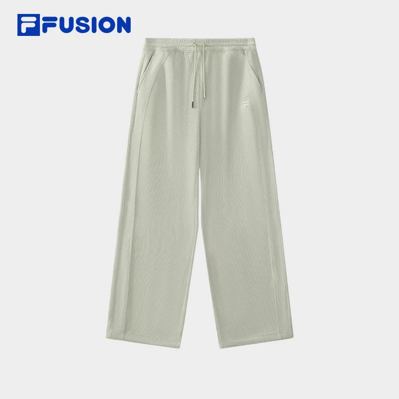 FUSION针织长裤女25春季新款时尚休闲宽松阔腿裤T11W515602F