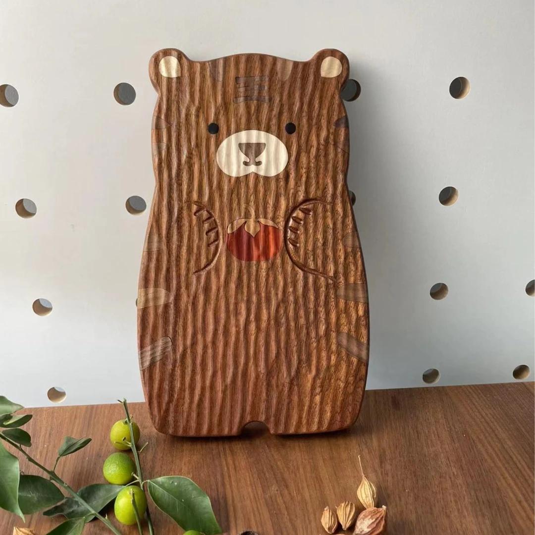 【手工菜板】原创小老虎切菜板实木砧板家用料理板创意