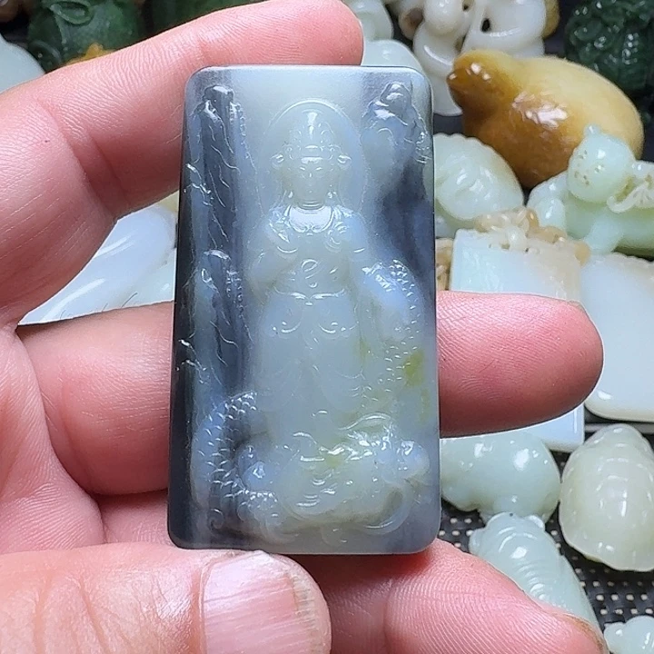 和田玉未镶嵌挂件