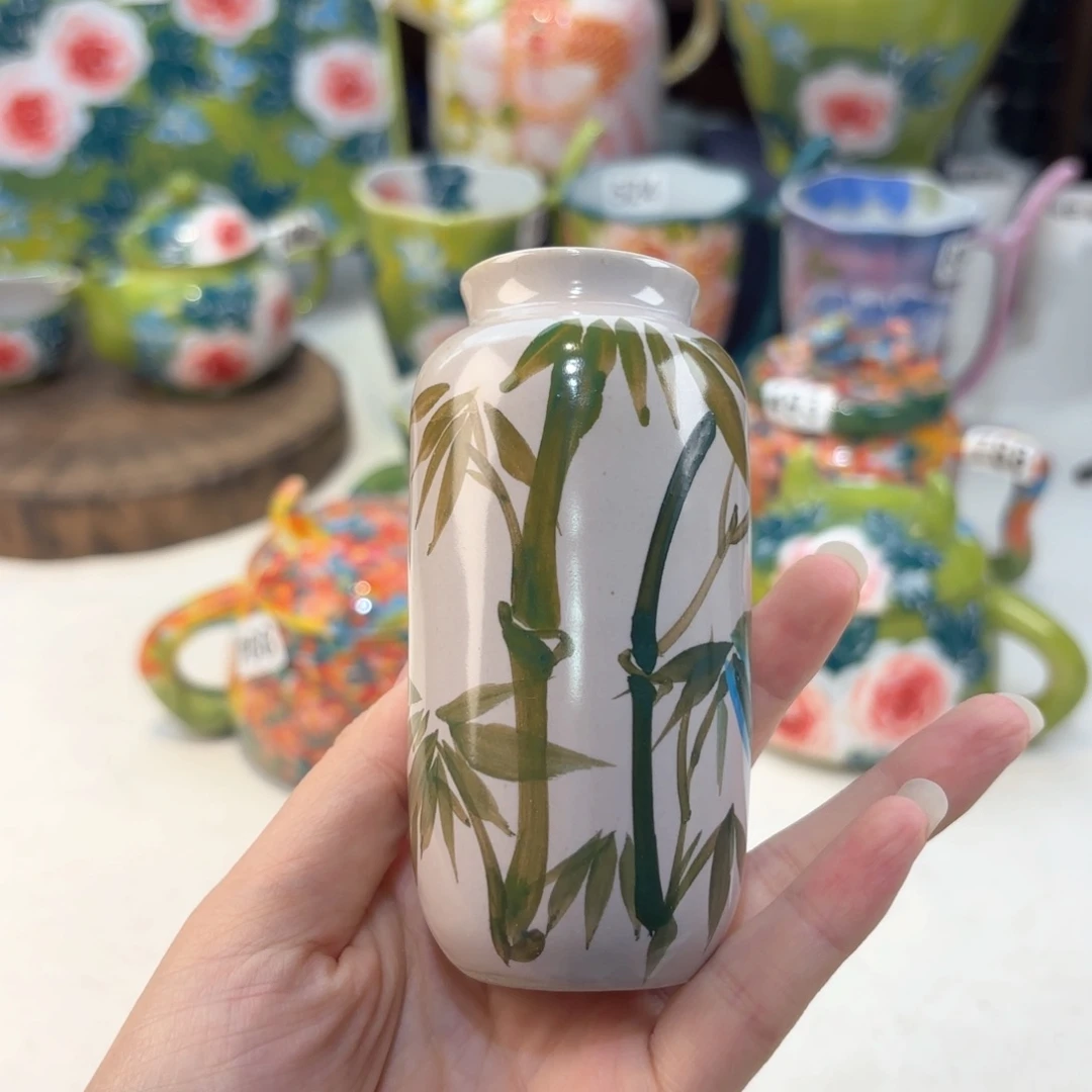景德镇手绘高温釉下彩陶瓷茶具