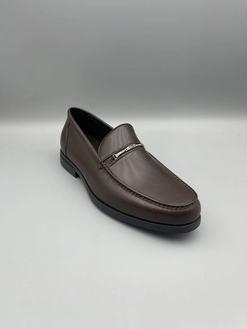 新款轻质厚底系带男士真皮鞋休闲鞋C592