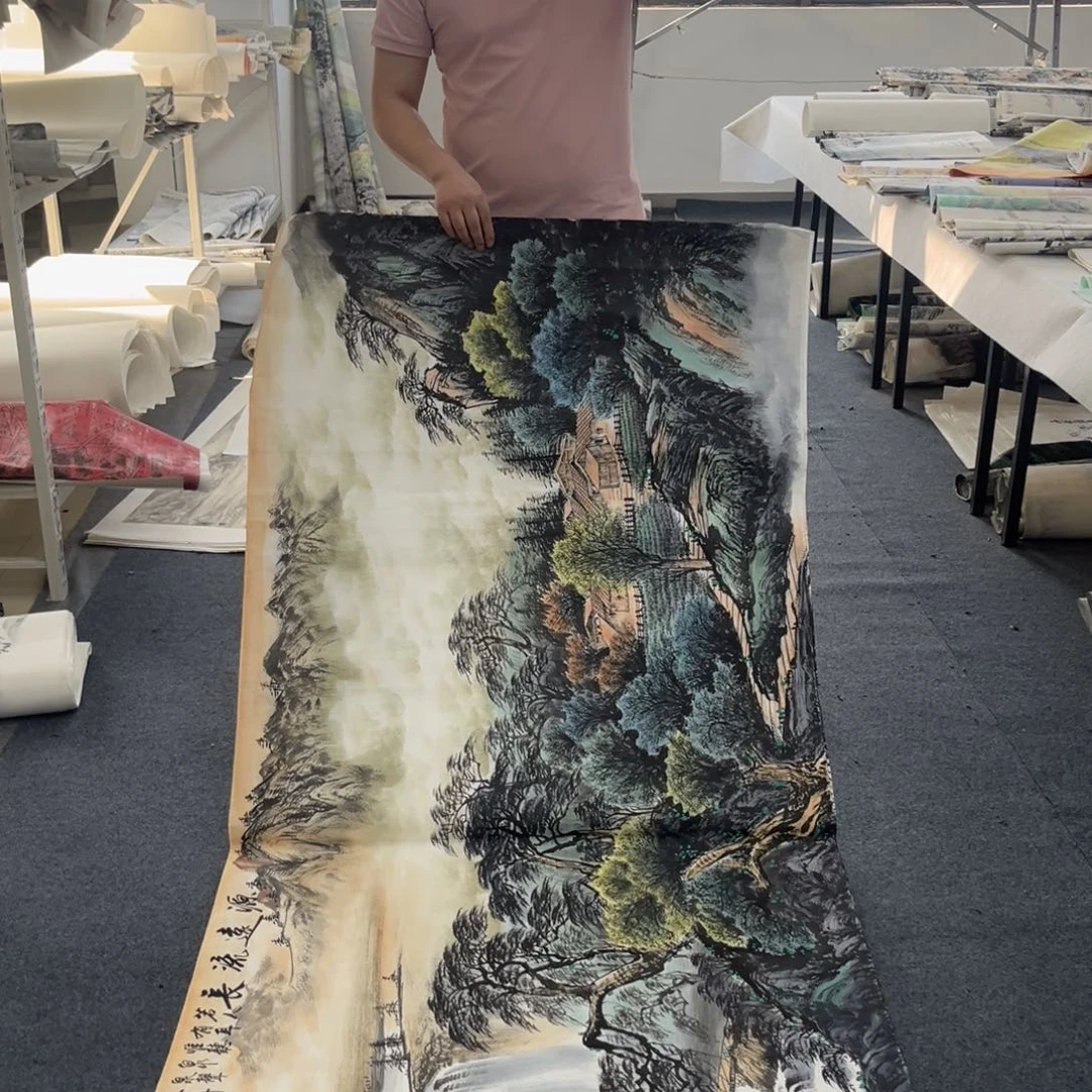 国画绘画作品多次参加