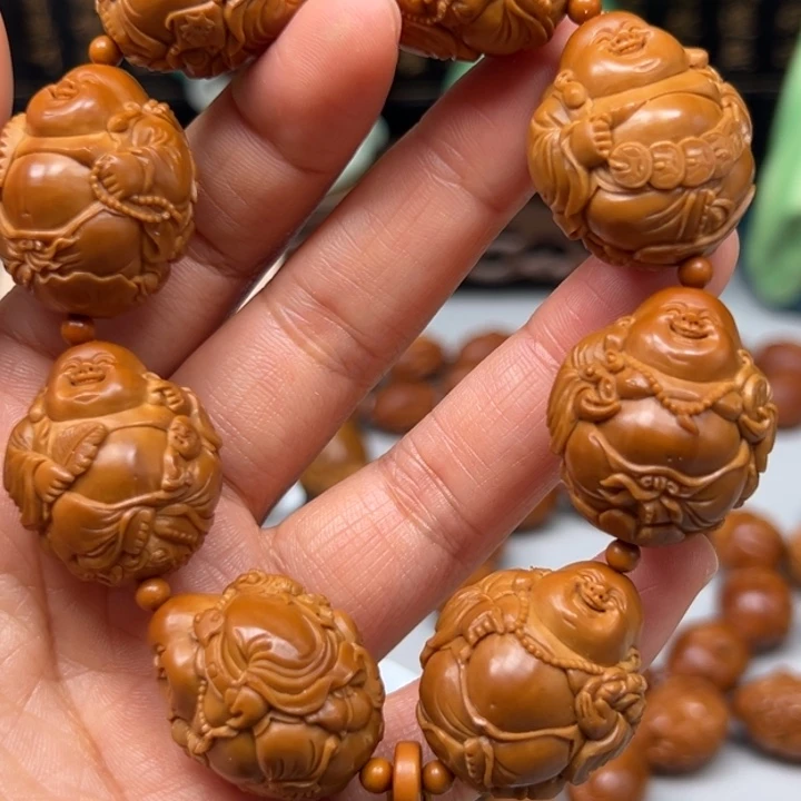 手串/手链橄榄核五子戏弥勒