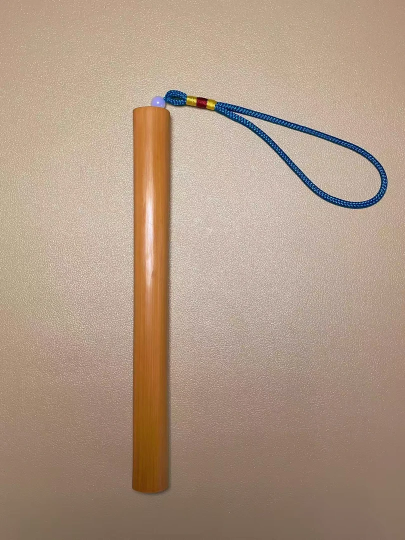 实心竹满密手把件手工金条