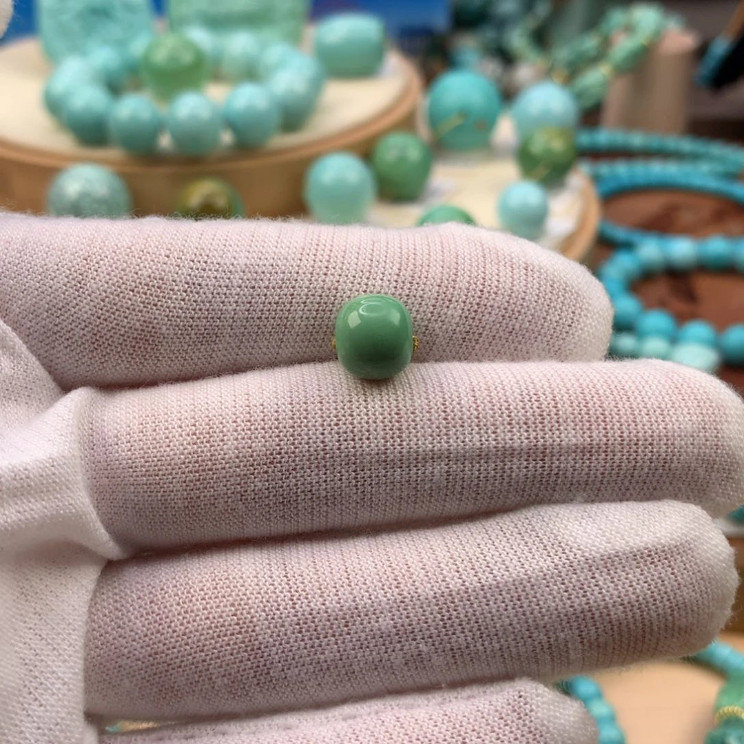 绿松石未镶嵌珠宝奇石8.8mm