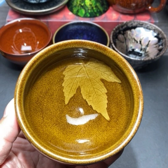 茶盏建盏主人杯茶壶盖碗品茗杯045