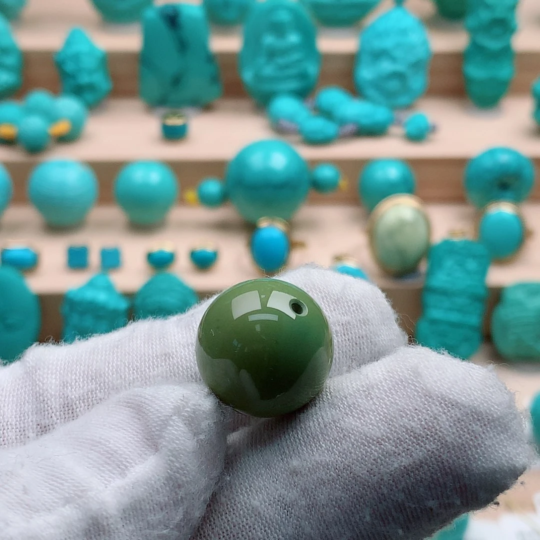 华****绿松石未镶嵌圆珠