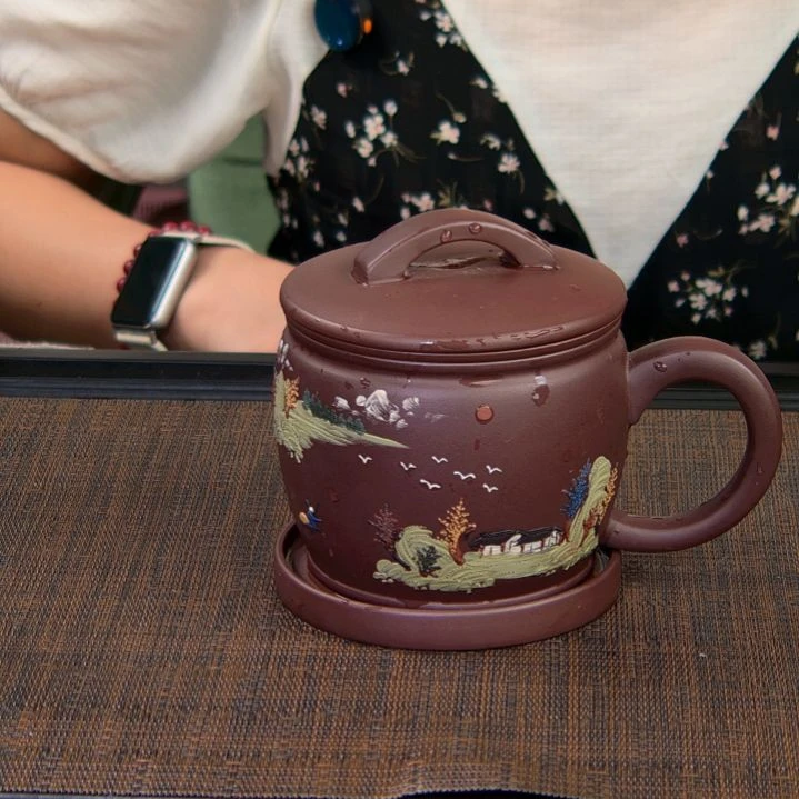 茶杯紫砂高货放漏