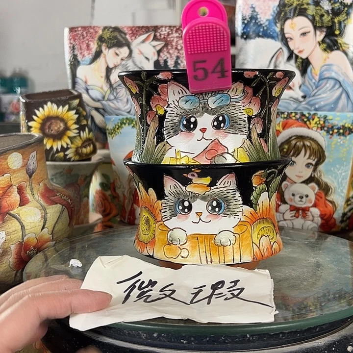 景德镇手绘花盆性价比超高