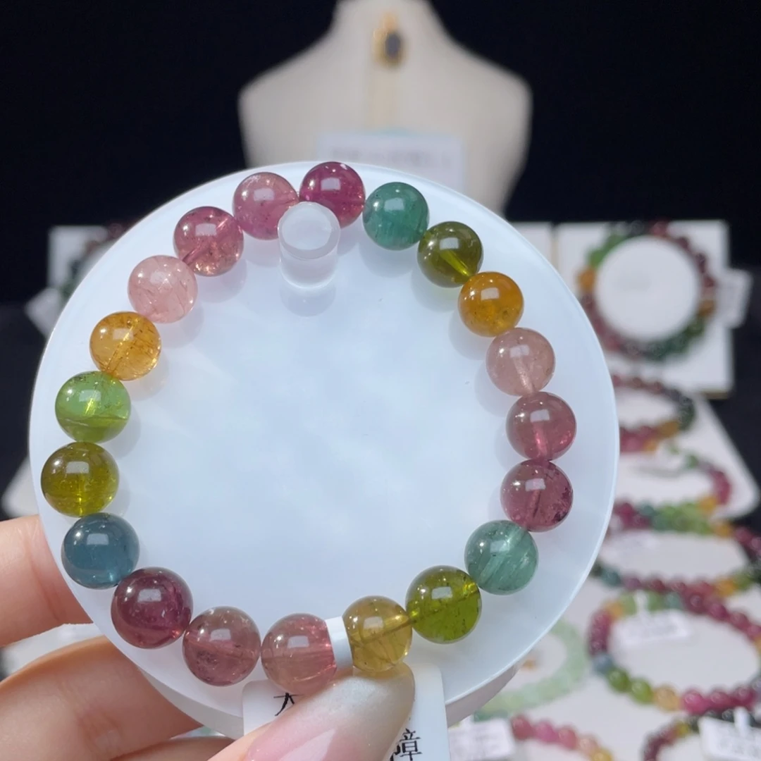 未镶嵌手串碧玺9.3mm±