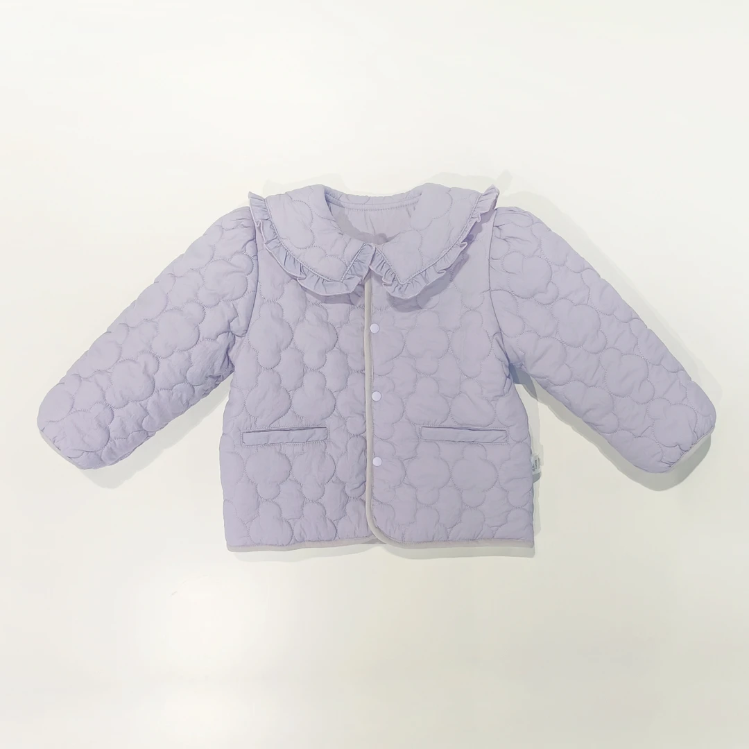 儿童棉服夹棉保暖女中小童剪影云朵棉外套棉袄JD450