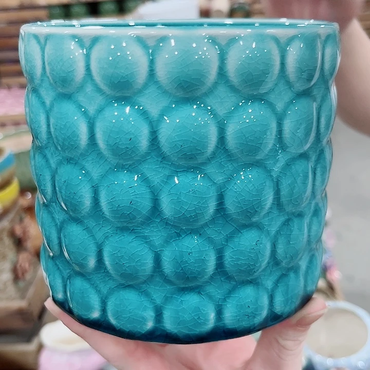 有孔.凑单10元陶瓷花盆发货！