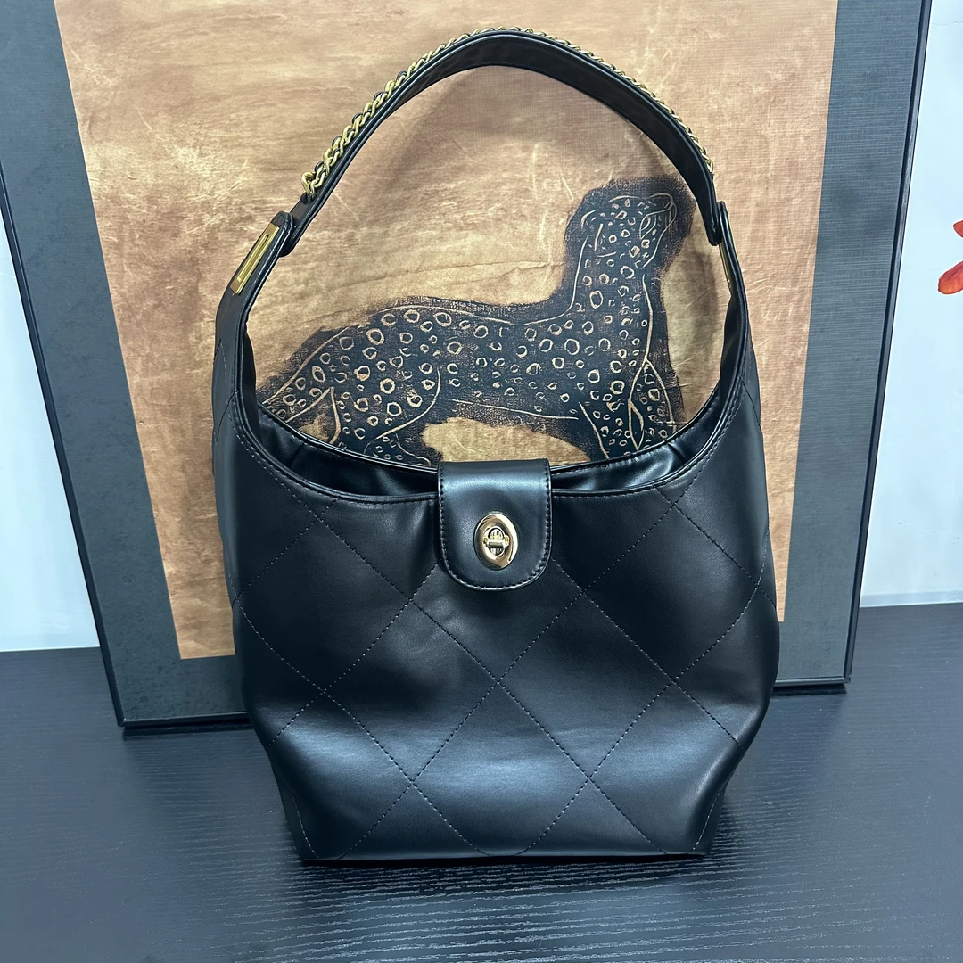 2025新款时尚百搭轻奢25P hobo包单肩腋下水桶包