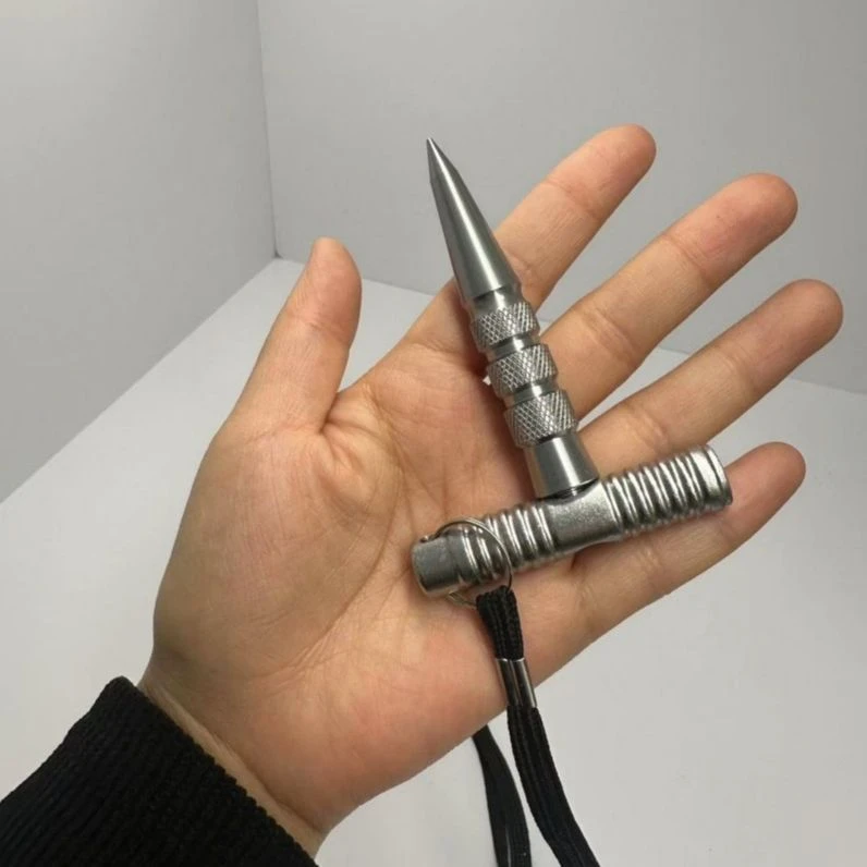 户外多功能可拆卸T型战术笔便携自卫便携应急工具