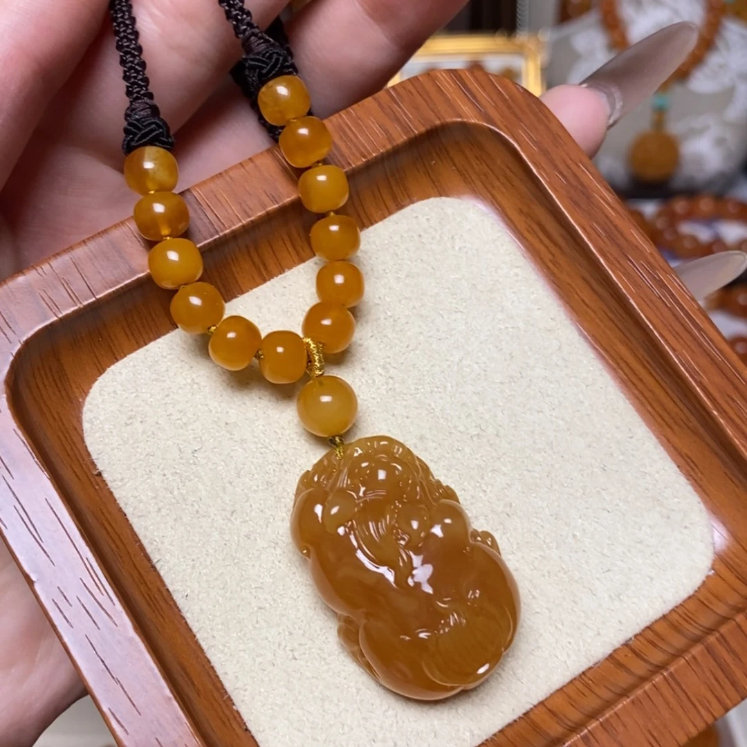 【闪购商品】蜜蜡颈饰未镶嵌项链