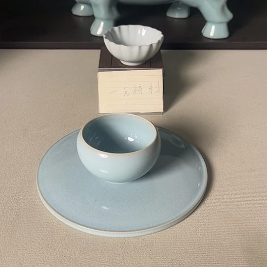 淡***泊青烟汝瓷天青大婵定