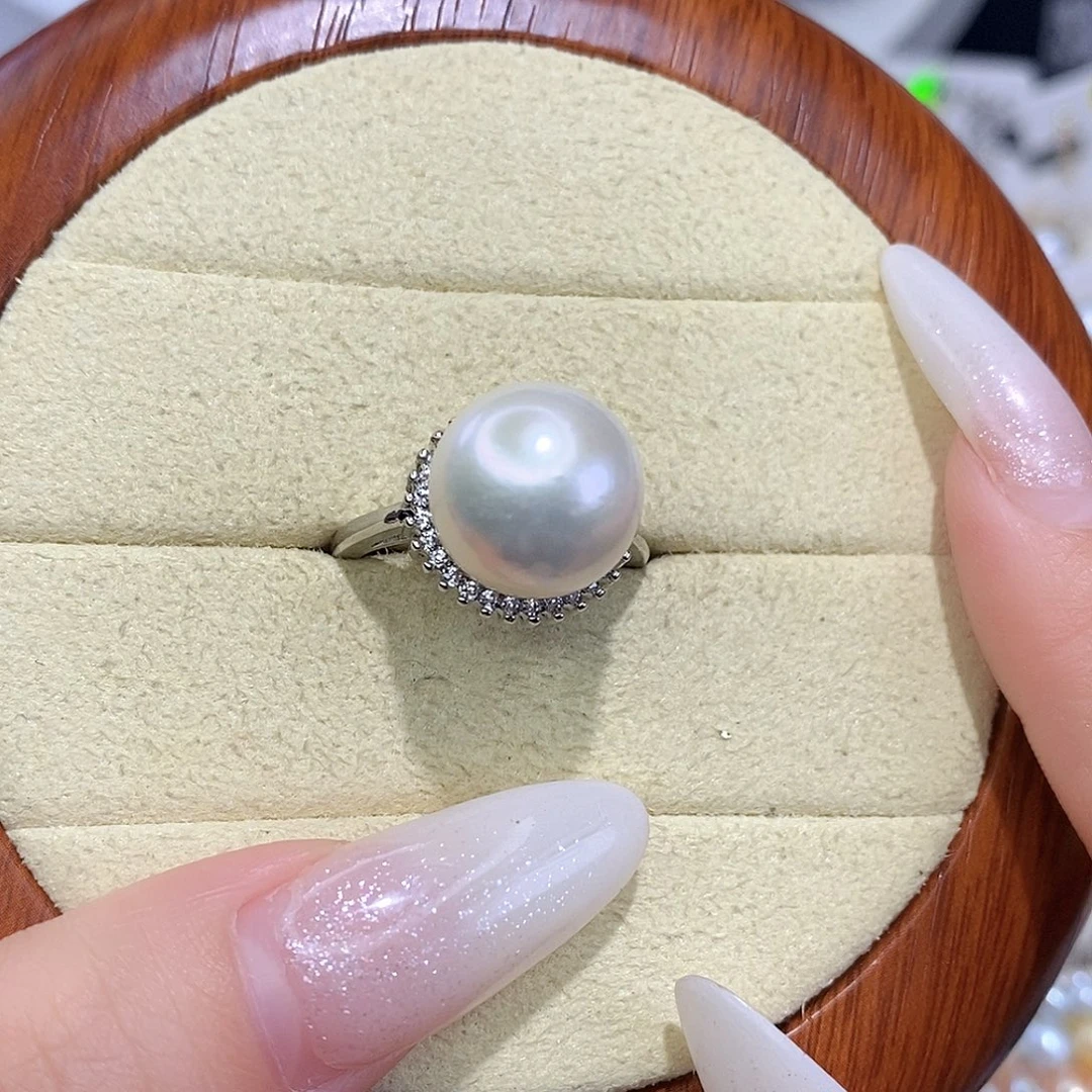 合金戒指淡水珍珠F