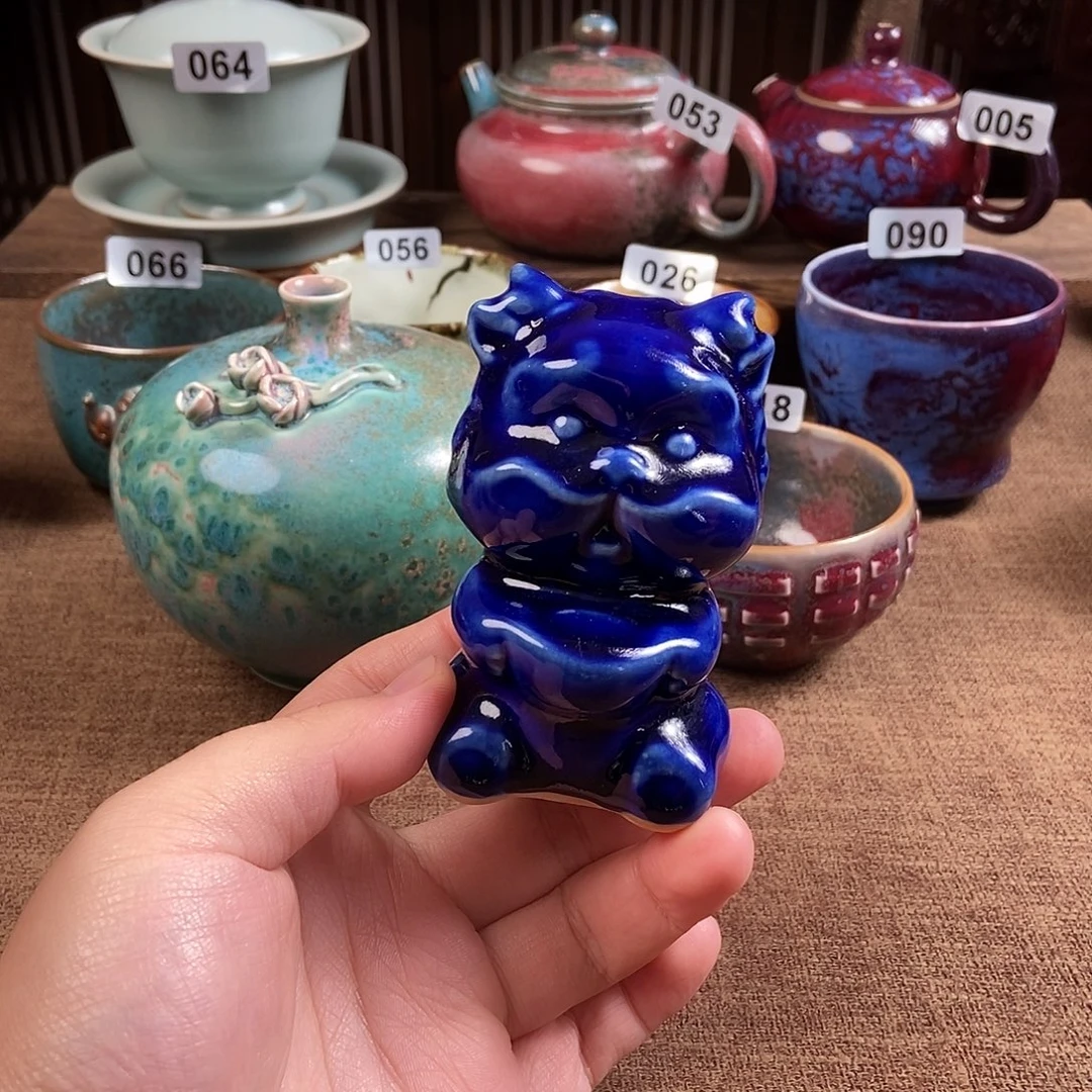 瓷片钧瓷茶壶艺术
